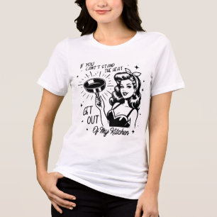 Retro 1950s Glam Girl Funny Sarcastic Quote T Shirt