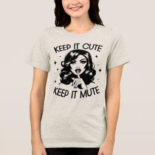 Retro 1950s Glam Girl Funny Sarcastic Quote T Shirt