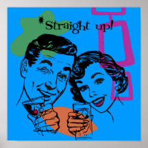 Retro 1950's Poster- Original Art by Cindy Higby