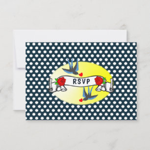 Retro 1950's Rockabilly Bröllop OSA Kort