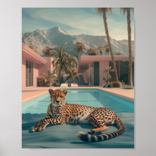 Retro 1960-talet Poster Träd i Paul Fuentes Stil