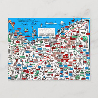 Retro 1966 Cleveland, Ohio karta vykort