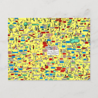 Retro 1966 Columbus, Ohio karta vykort