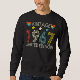 Retro 1967 55:e födelsedagsgåva 55 år gammal lång ärmad tröja