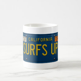 Retro 1969 California Registreringsskylt Surf Kaffemugg