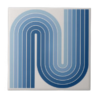 Retro 1970-talet Stil-armade Rand Geometric Mönste