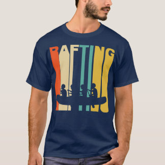 Retro 1970-talet Stil White Vatten Raiting T Shirt