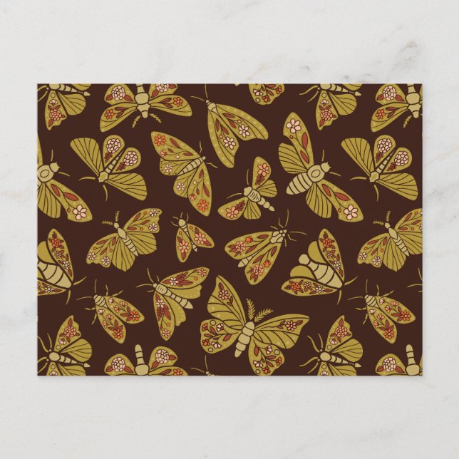 Retro 1970-talets månader vykort (Framsida)