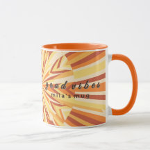 Retro 1970-tals Club Sunburst Anpassad Monogramm M