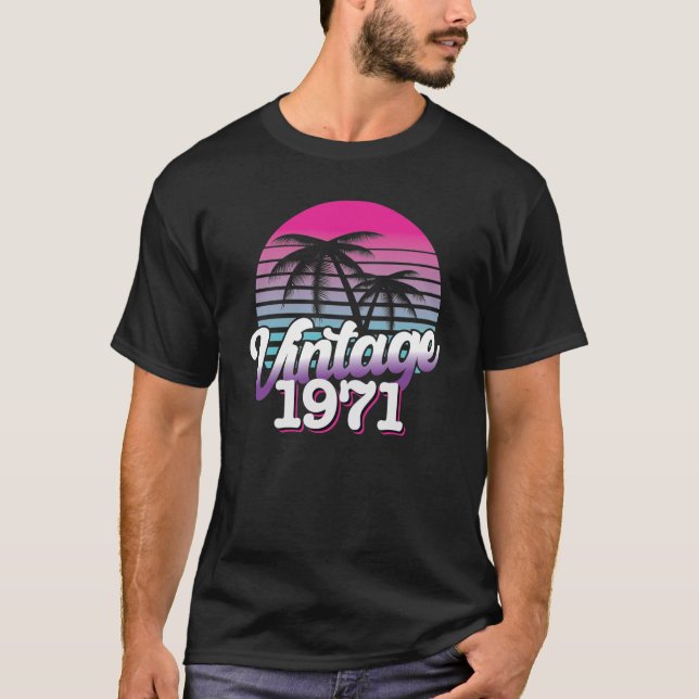 Retro 1971 Begränsad utgåva | Gift Idea från födel T Shirt (Framsida)