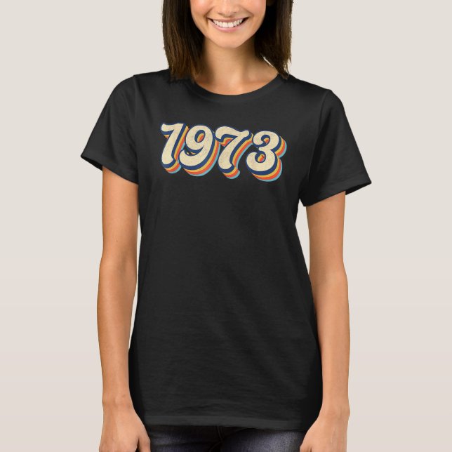 Retro 1973 Roe V Wade Pro Choice Feminist Women's T Shirt (Framsida)