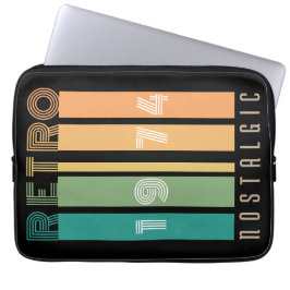 Retro 1974 nostalgic laptop fodral