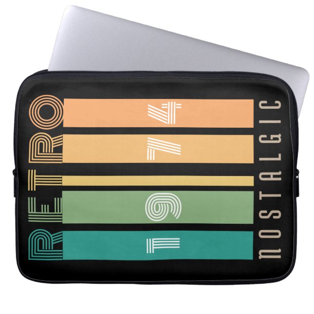 Retro 1974 nostalgic laptop fodral (Framsidan)