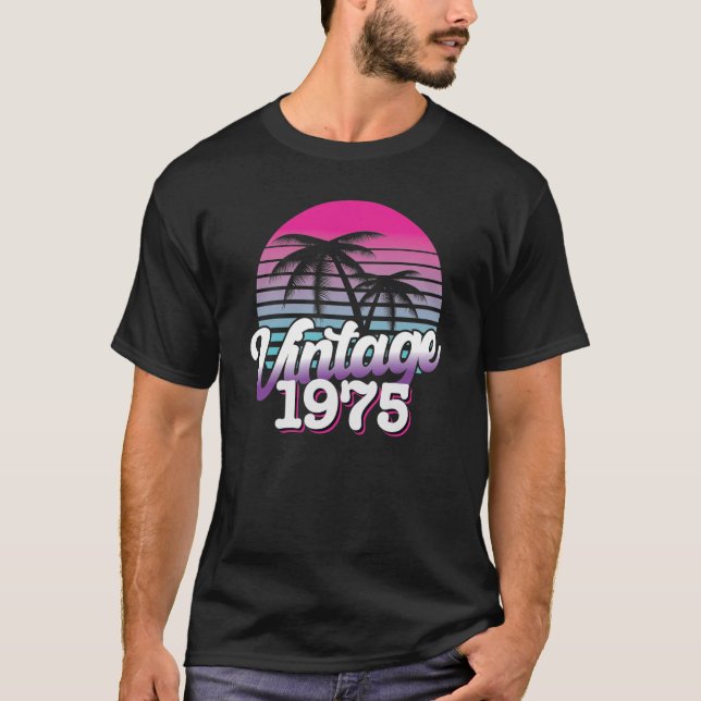 Retro 1975 Begränsad utgåva | Gift Idea från födel T Shirt (Framsida)