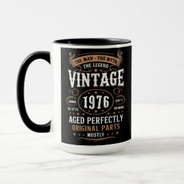Retro 1976 Birthday The Man The Legend 50th Bday  Mugg