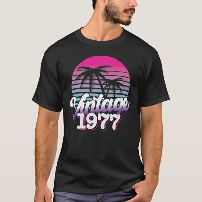 Retro 1977 Begränsad utgåva | Gift Idea från födel T Shirt (Framsida)