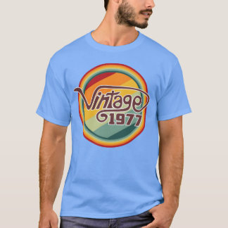 Retro 1977 kurvig rolig t shirt