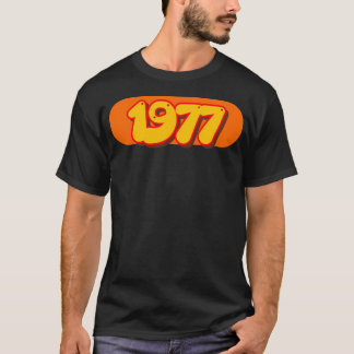 Retro 1977 Pop Art Year In 70S Style T Shirt