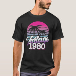 Retro 1980 Begränsad utgåva | Gift Idea från födel T Shirt