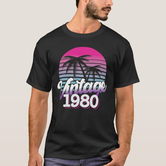 Retro 1980 Begränsad utgåva | Gift Idea från födel T Shirt (Framsida)