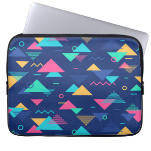 Retro 1980:s Mönster Laptop Fodral