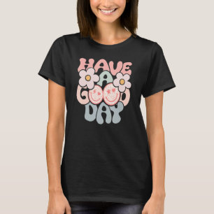 Retro 1980-talet Lycklig Leopard Smile Ansikte har T Shirt