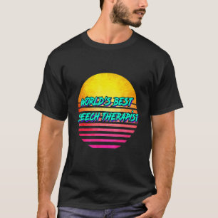 Retro 1980-talet världens bästa SLP-Tal-terapi T Shirt