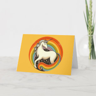 Retro 1980-talets 80-årsjubileum för regnbåge kort