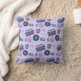 Retro 1980's Era Music Birthday Kudde