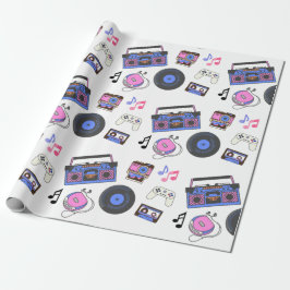 Retro 1980's Era Music Birthday Presentpapper