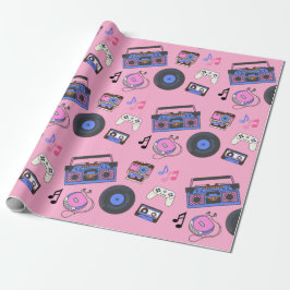 Retro 1980's Era Music Birthday Presentpapper