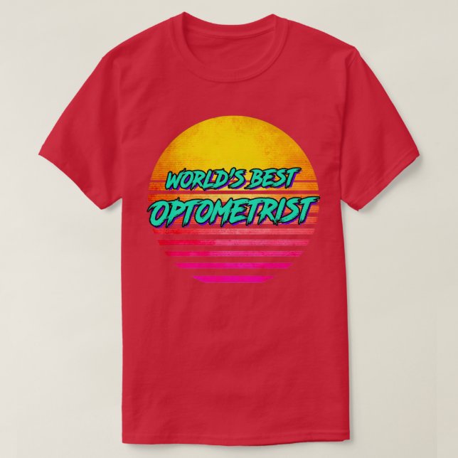Retro 1980s Optometri 2 T Shirt (Design framsida)