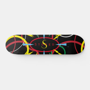 Retro 1980s Skateboard, 7¾ tum Deck Mini Skateboard Bräda 18,5 Cm