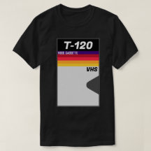 Retro 1980s T-120 VHS-kassettband T-Shirt