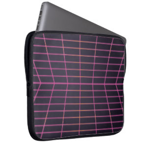 Retro 1980s-videospelsgrafik laptop fodral