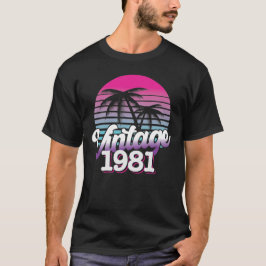 Retro 1981 Begränsad utgåva | Gift Idea från födel T Shirt