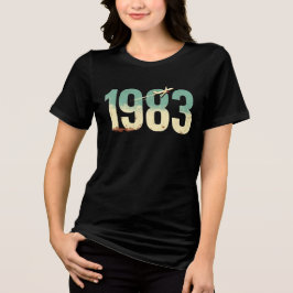 Retro 1983: Vintage Airplane Graphic T Shirt