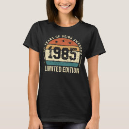 Retro 1985 Födelsedagsidé för 40-årsfirande T Shirt