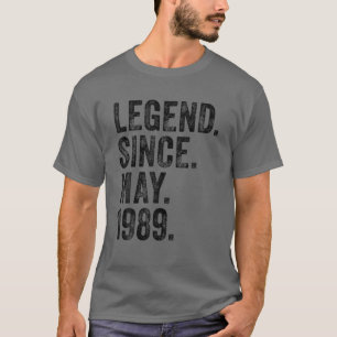 Retro 1989 Birthday kan ha fött legend sedan 1989 T Shirt