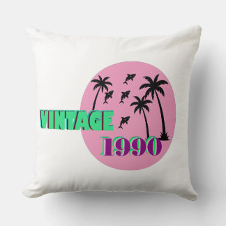 Retro 1990 Birthday Gift Kudde