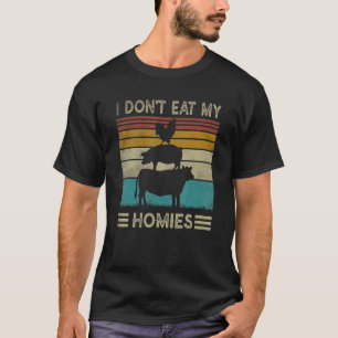 Retro 1990-talets vegetarian... Jag äter inte min T Shirt