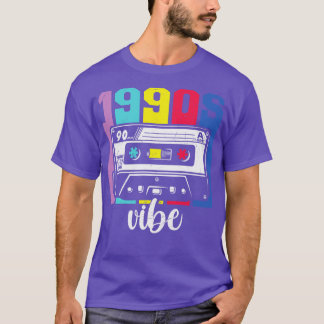 Retro 1990s Vibe Distress-kassettbandsdesign T Shirt