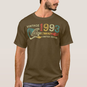 Retro 1993-födelsedagspresent för manar Guitar Pla T Shirt
