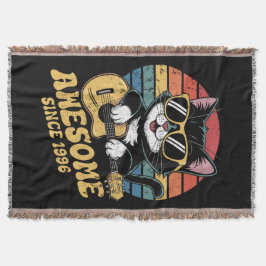 Retro 1996 Birthday Cat Lover Ukulele 30th Bday  Filt