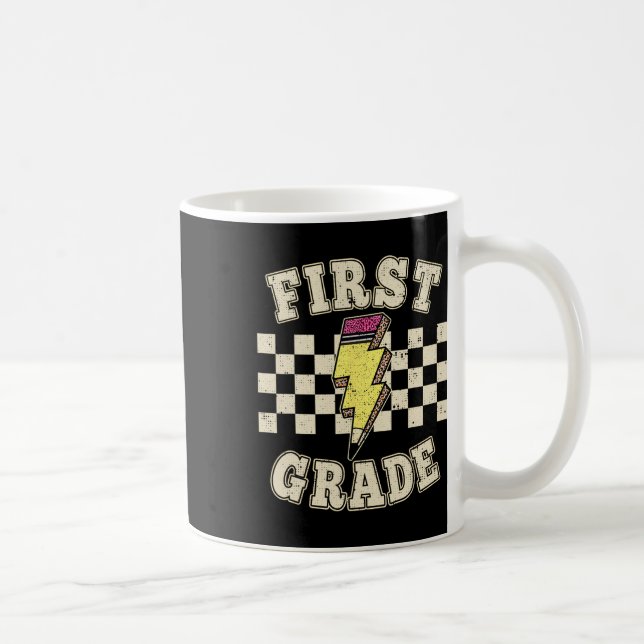 Retro 1:a klass lärare Blixtpenna Kaffemugg (Höger)