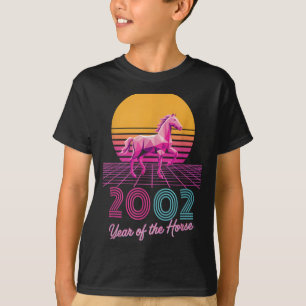 Retro 2002 År För Häst Cny Zodiac Dam Lycka T Shirt