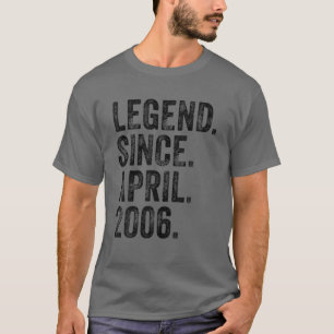 Retro 2006 Birthday April Born Legend sedan 2006 T Shirt