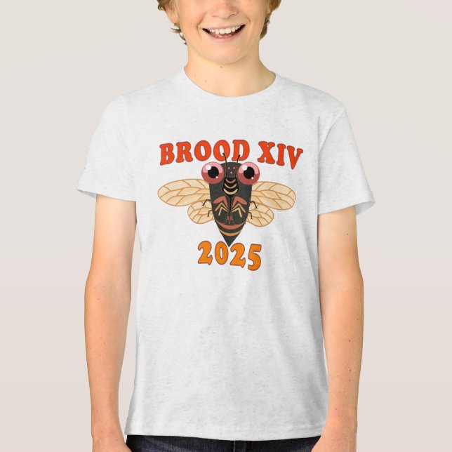 Retro 2025 Brood XIV Cicada Shirt för barn T Shirt (Framsida)