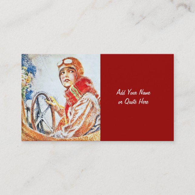 Retro 20-tal visitkort (Framsida)