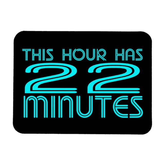 Retro - 22 minuter magnet (Horisontell)